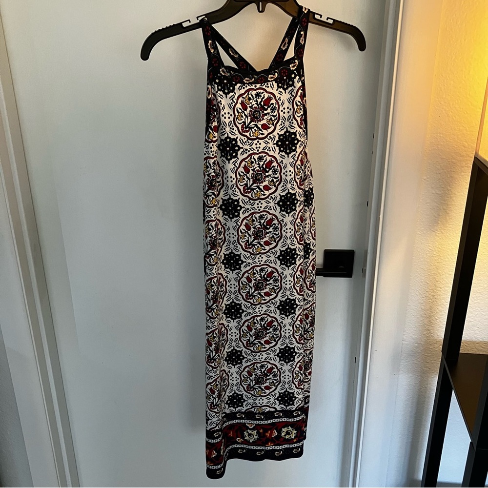 Max Studio Black and White Halter Sundress